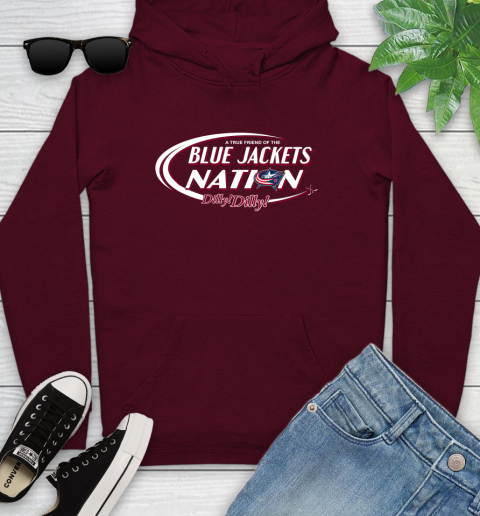 NHL A True Friend Of The Columbus Blue Jackets Dilly Dilly Hockey Sports Youth Hoodie 7