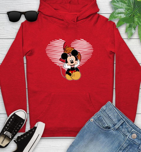 NHL Ottawa Senators The Heart Mickey Mouse Disney Hockey Youth Hoodie 12