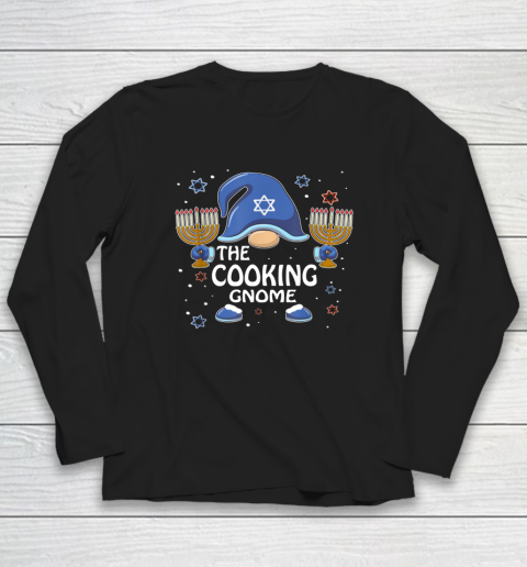 Funny The Cooking Gnome Hanukkah Matching Family Pajama Long Sleeve T-Shirt