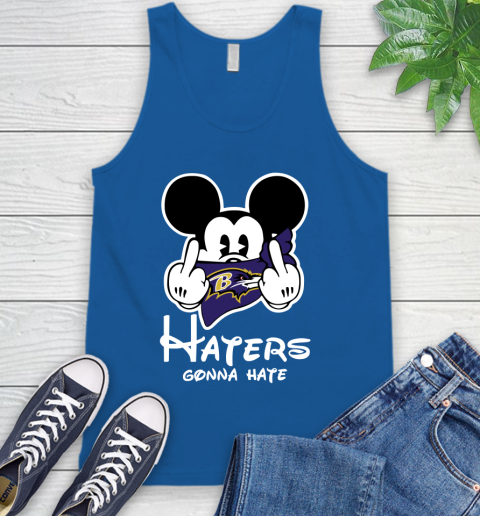 NFL Baltimore Ravens Haters Gonna Hate Mickey Mouse Disney Football T Shirt Tank Top 4