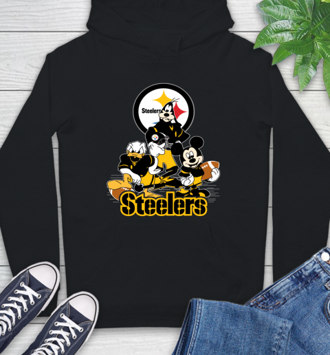NFL Pittsburgh Steelers Mickey Mouse Donald Duck Goofy Football Shirt Hoodie