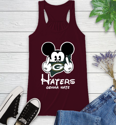 NFL Green Bay Packers Haters Gonna Hate Mickey Mouse Disney Football T Shirt_000 Racerback Tank 2