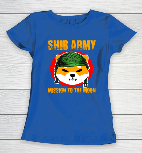 Shiba Army Shiba Inu Coin Crypto Token Cryptocurrency Wallet Women's T-Shirt 14