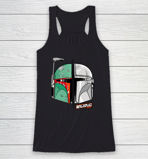 Star Wars Mando and Boba Fett May the 4th Be With You Racerback Tank