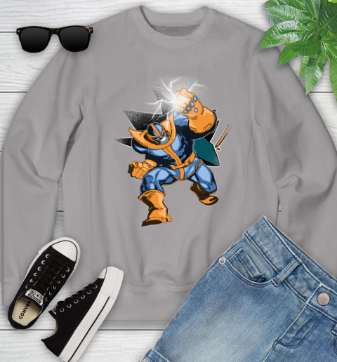 San Jose Sharks NHL Hockey Thanos Avengers Infinity War Marvel Youth Sweatshirt 3