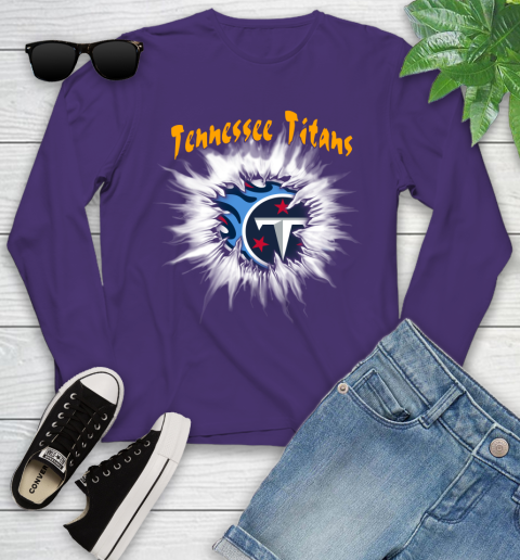 Tennessee Titans NFL Football Adoring Fan Rip Sports Youth Long Sleeve 4