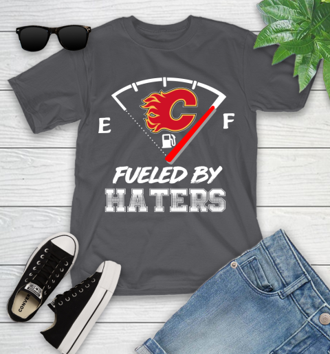 Calgary Flames NHL Hockey Fueled By Haters Sports Youth T-Shirt 6