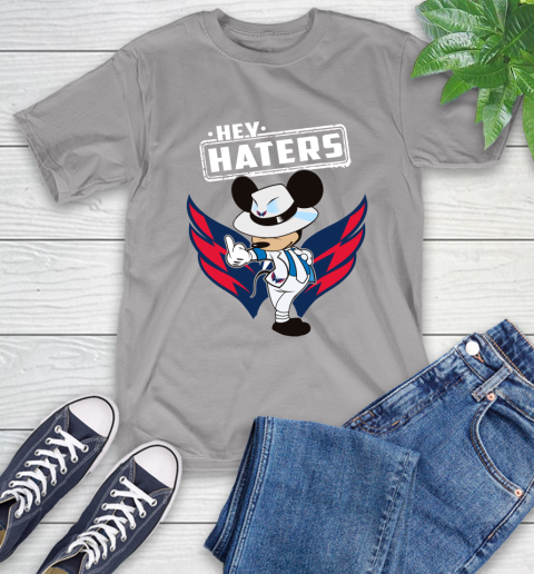 NHL Hey Haters Mickey Hockey Sports Washington Capitals T-Shirt 6