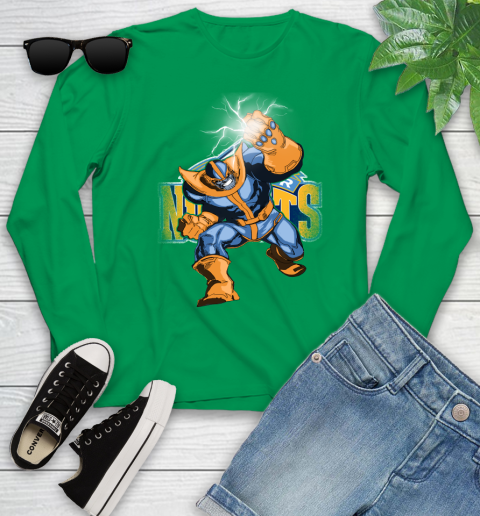 Denver Nuggets NBA Basketball Thanos Avengers Infinity War Marvel Youth Long Sleeve 7