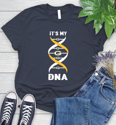 Green Bay Packers NFL Football It's My DNA Sports Women's T-Shirt 14