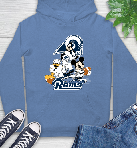 NFL Los Angeles Rams Mickey Mouse Donald Duck Goofy Football Shirt Hoodie 11