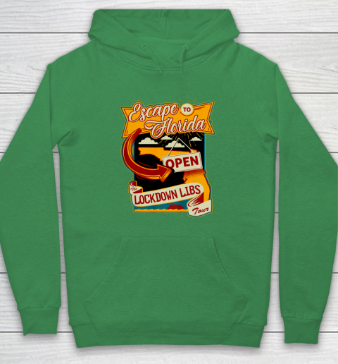 Escape To Florida Shirt Ron DeSantis (Print on front and back) Hoodie 21