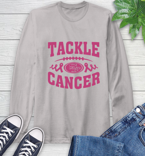 San Francisco 49ers Tackle Breast Cancer Long Sleeve T-Shirt 12