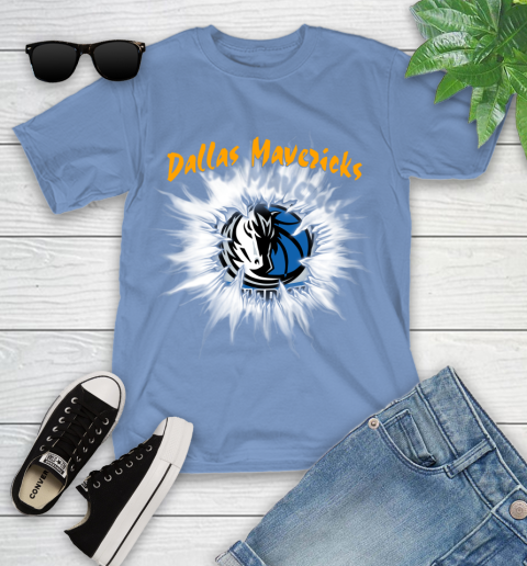 Dallas Mavericks NBA Basketball Rip Sports Youth T-Shirt 15