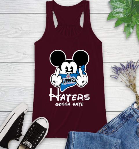 NBA LA Clippers Haters Gonna Hate Mickey Mouse Disney Basketball T Shirt Racerback Tank 2