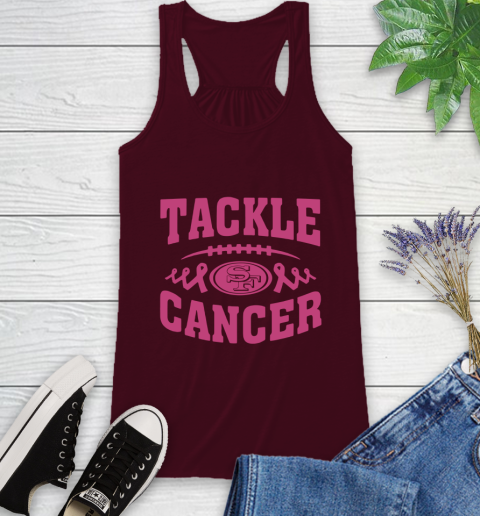 San Francisco 49ers Tackle Breast Cancer Racerback Tank 3