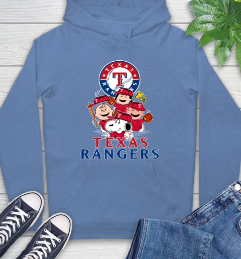 MLB Texas Rangers Snoopy Charlie Brown Woodstock The Peanuts Movie Baseball T Shirt Hoodie 11