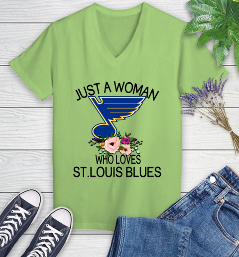 women's blues hockey shirt