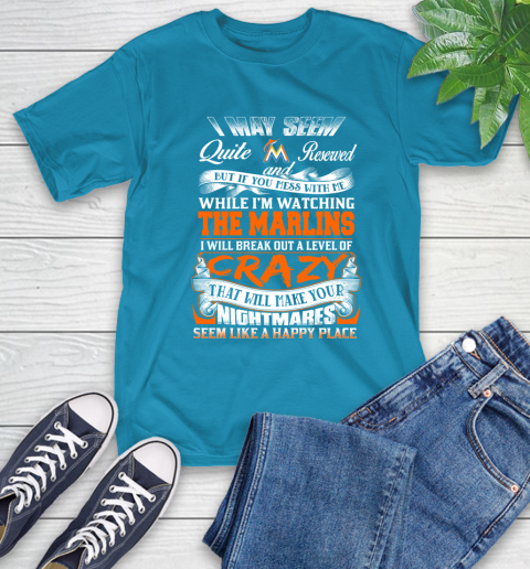 Miami Marlins MLB Baseball Don't Mess With Me While I'm Watching My Team T-Shirt 9