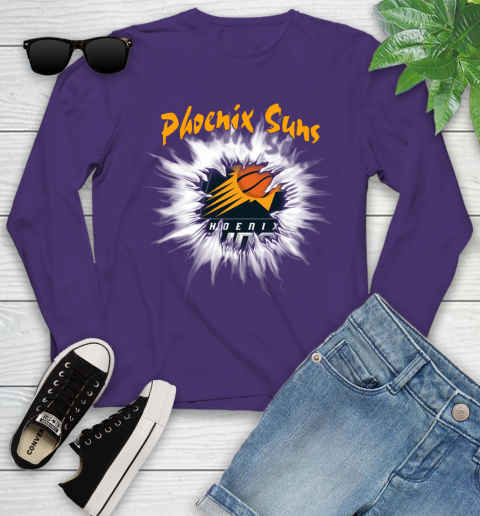 Phoenix Suns NBA Basketball Rip Sports Youth Long Sleeve 4