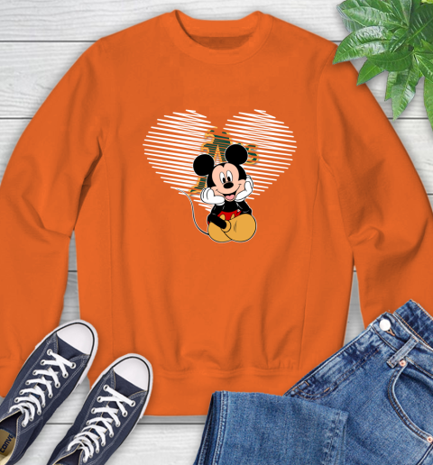 MLB Oakland Athletics The Heart Mickey Mouse Disney Baseball T Shirt_000 Sweatshirt 3