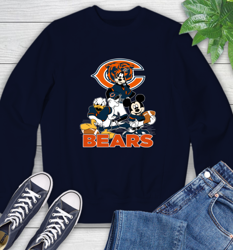 NFL Chicago Bears Mickey Mouse Donald Duck Goofy Football Shirt Sweatshirt 2