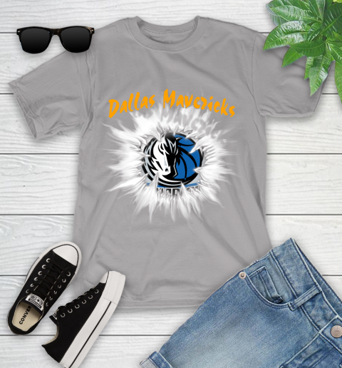 Dallas Mavericks NBA Basketball Rip Sports Youth T-Shirt 4