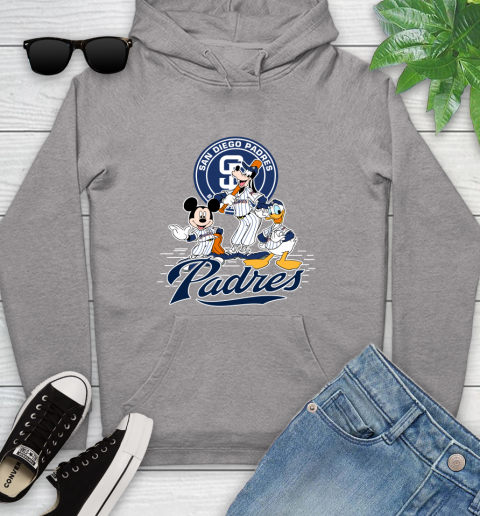 MLB San Diego Padres Mickey Mouse Donald Duck Goofy Baseball T Shirt Youth Hoodie 6