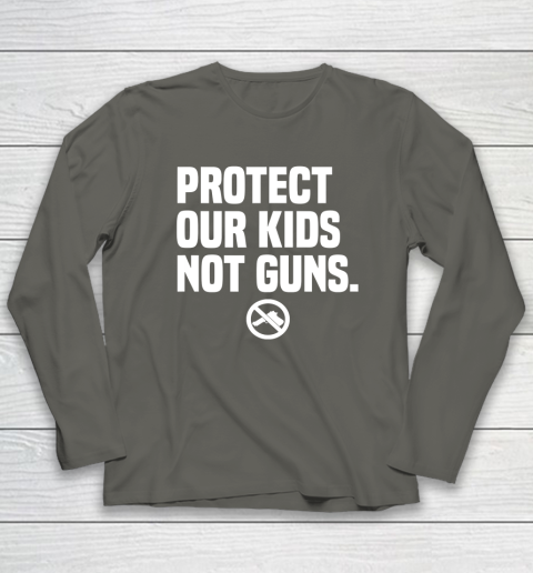 Wear Orange Protect Our Kids Not Guns Shirt End Gun Violence Long Sleeve T-Shirt - Image 6