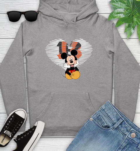 NFL Cincinnati Bengals The Heart Mickey Mouse Disney Football T Shirt_000 Youth Hoodie 6