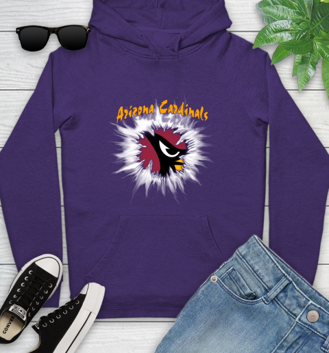 Arizona Cardinals NFL Football Adoring Fan Rip Sports Youth Hoodie 5
