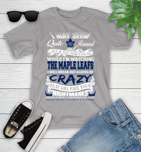 Toronto Maple Leafs NHL Hockey Don't Mess With Me While I'm Watching My Team Youth T-Shirt 4
