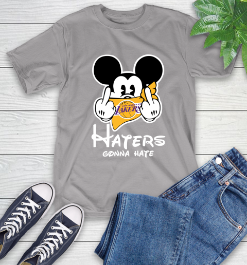 NBA Los Angeles Lakers Haters Gonna Hate Mickey Mouse Disney Basketball T Shirt T-Shirt 6