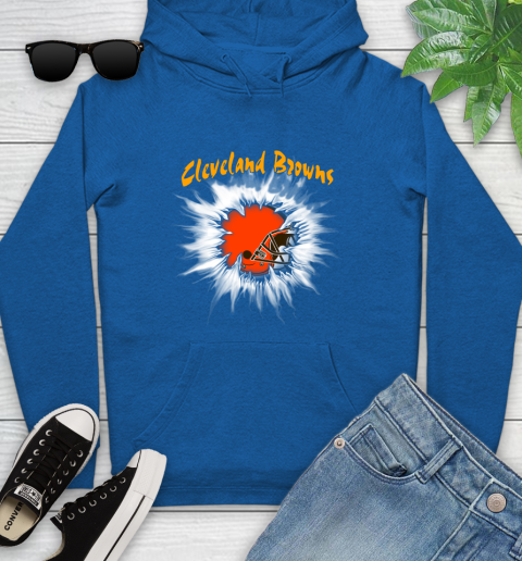 Cleveland Browns NFL Football Adoring Fan Rip Sports Youth Hoodie 11