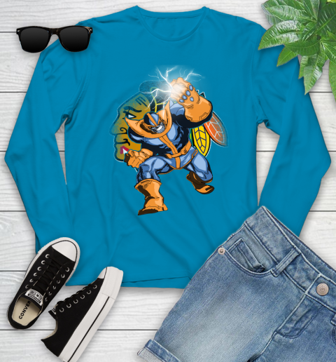 Chicago Blackhawks NHL Hockey Thanos Avengers Infinity War Marvel Youth Long Sleeve 8