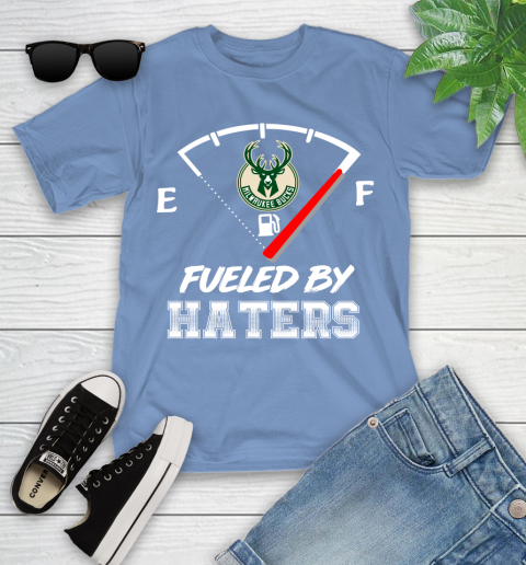 Milwaukee Bucks NBA Basketball Fueled By Haters Sports Youth T-Shirt - Image 16