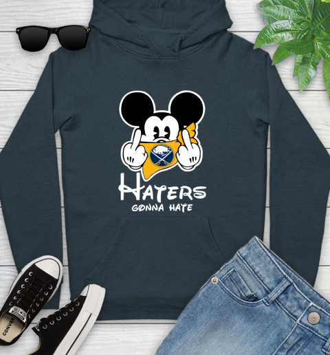 NHL Buffalo Sabres Haters Gonna Hate Mickey Mouse Disney Hockey T Shirt Youth Hoodie 10