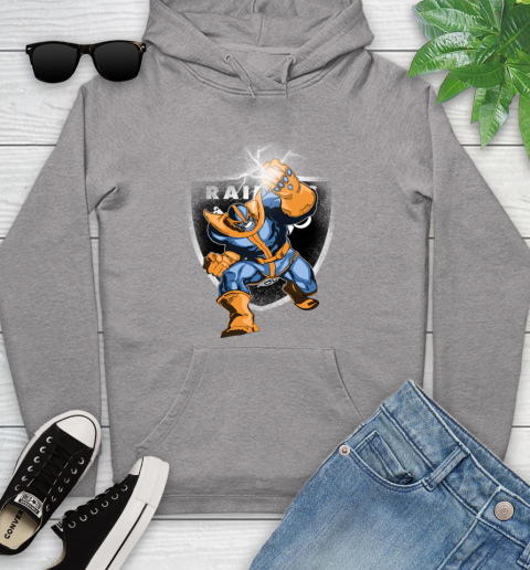 Oakland Raiders NFL Football Thanos Avengers Infinity War Marvel Youth Hoodie 6