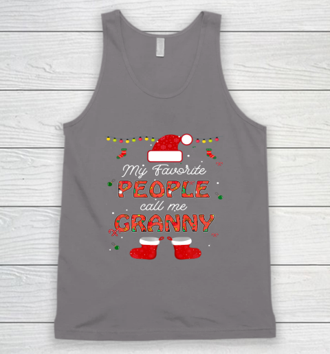 My Favorite People Call Me Granny Thanksgiving Christmas Tank Top 5