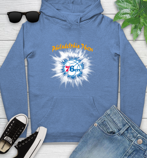 Philadelphia 76ers NBA Basketball Rip Sports Youth Hoodie 13