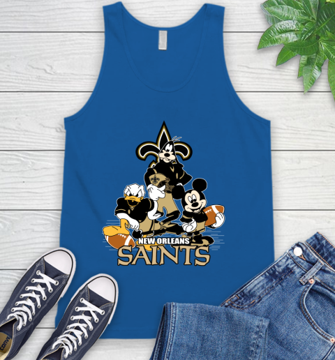 NFL New Orleans Saints Mickey Mouse Donald Duck Goofy Football Shirt Tank Top 4