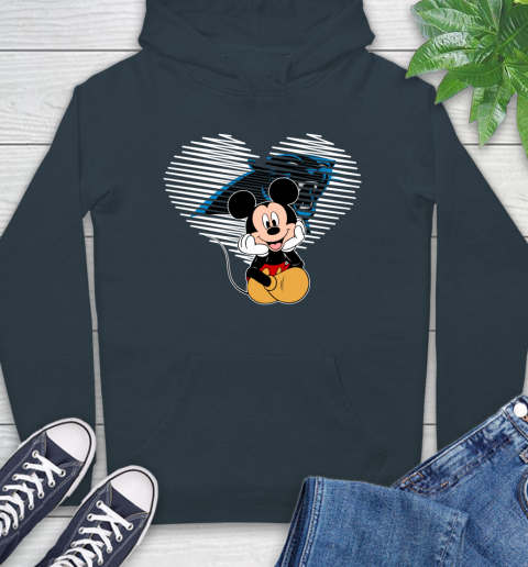 NFL Carolina Panthers The Heart Mickey Mouse Disney Football T Shirt_000 Hoodie 7