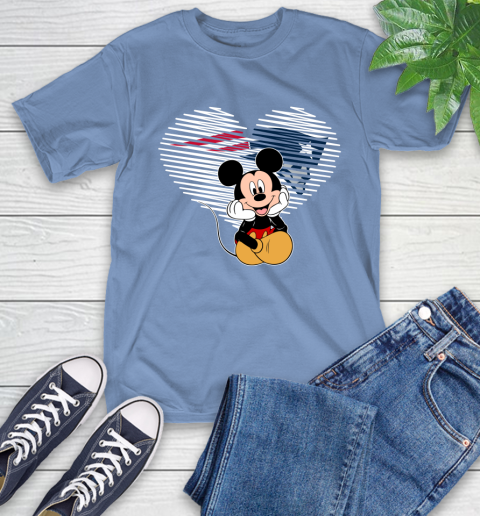 NFL New England Patriots The Heart Mickey Mouse Disney Football T Shirt_000 T-Shirt 12