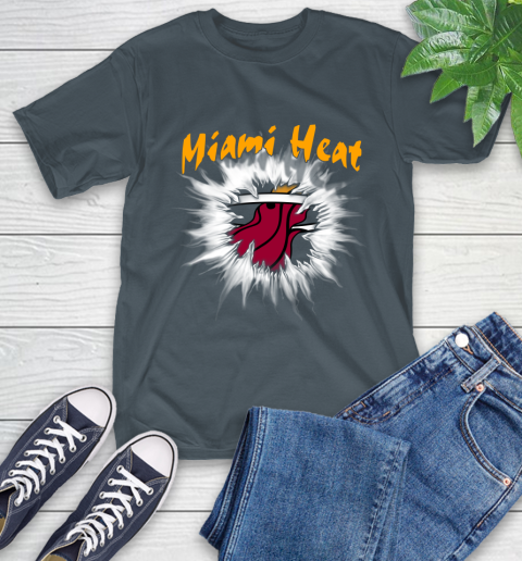 Miami Heat NBA Basketball Rip Sports T-Shirt 10