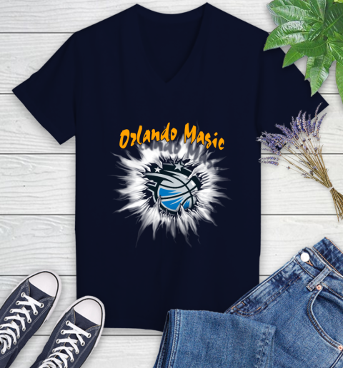 Orlando Magic NBA Basketball Rip Sports Women's V-Neck T-Shirt 2