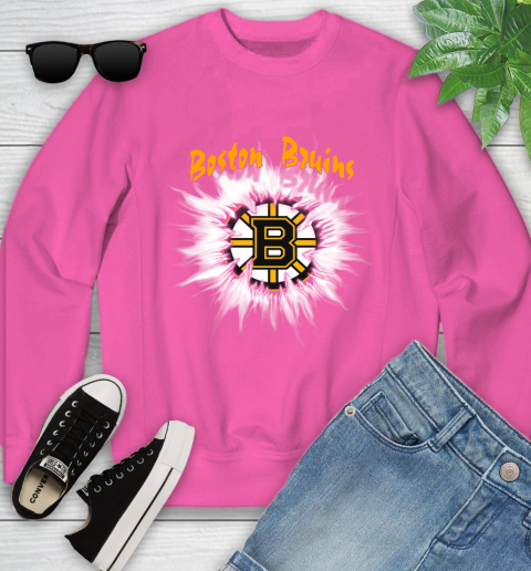 Boston Bruins NHL Hockey Adoring Fan Rip Sports Youth Sweatshirt 6