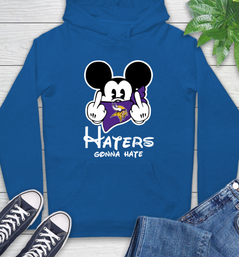 NFL Minnesota Vikings Haters Gonna Hate Mickey Mouse Disney Football T Shirt Hoodie 9