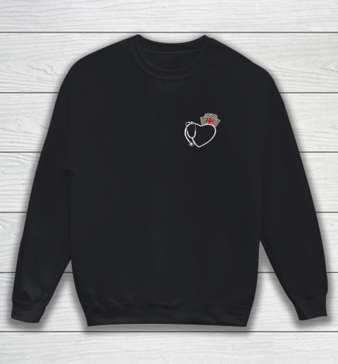 Heart Stethoscope Cute Love Nursing Gifts Valentine Day 2022 Sweatshirt