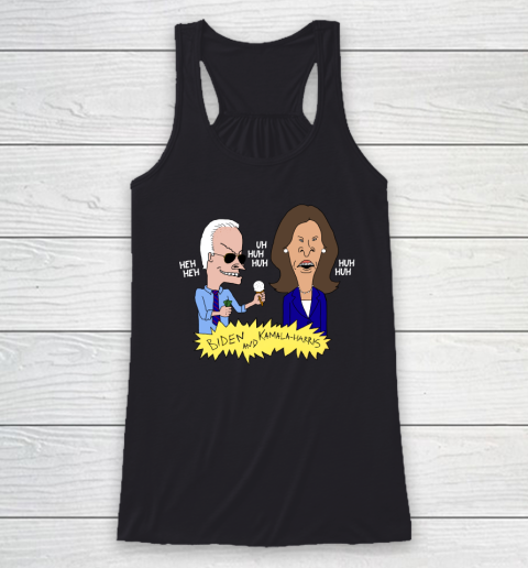 Biden Beavis Shirt Anti Biden and Kamala Harris Racerback Tank