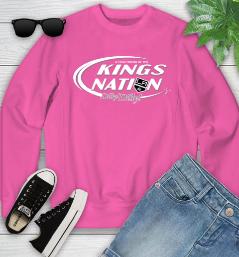 NHL A True Friend Of The Los Angeles Kings Dilly Dilly Hockey Sports Youth Sweatshirt 6